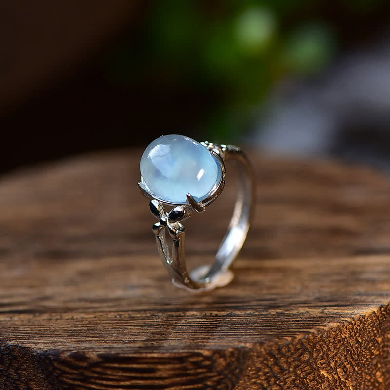 Natural Aquamarine Positive Ring