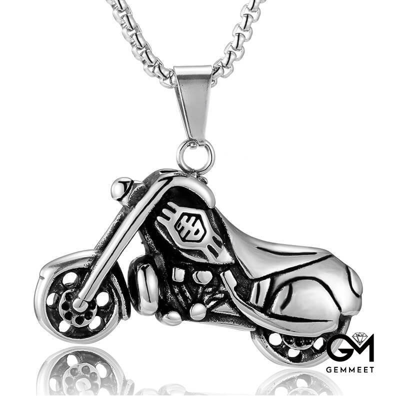 Stainless Steel Motorcycle Punk Necklace