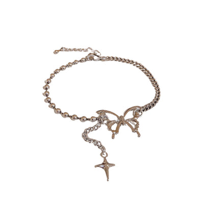 Cross Butterfly Fringe Bracelet