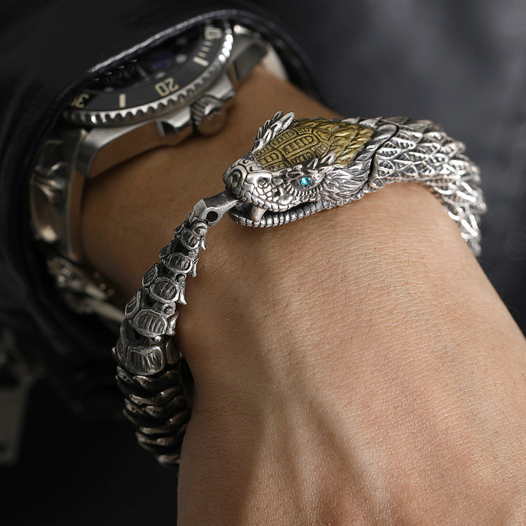 Men’s Medusa Rattlesnake Hip Hop Bracelet