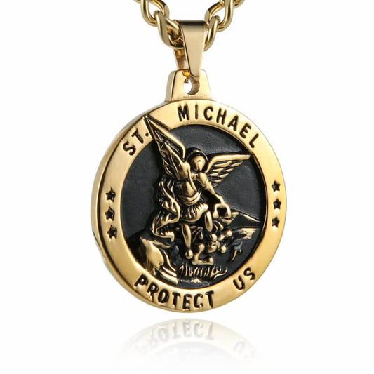 St Michael Catholic Medal Necklace