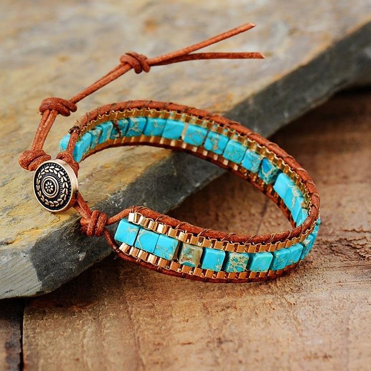 Turquoise Rock Orgone Bracelet