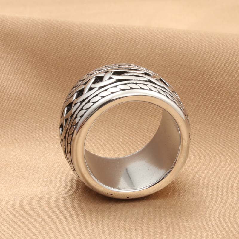 Retro Trendy Men's Twisted Knot Ring