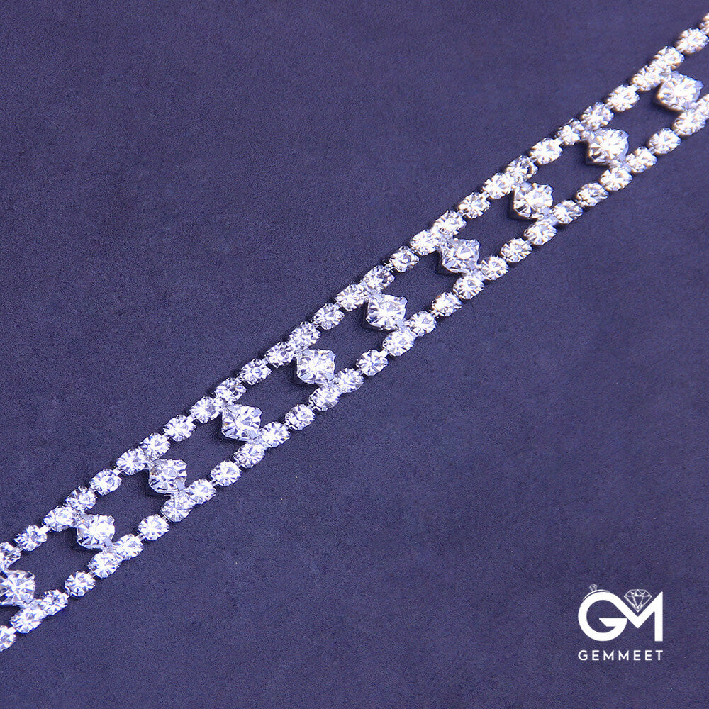 Summer Shiny Zircon Hollow Anklet