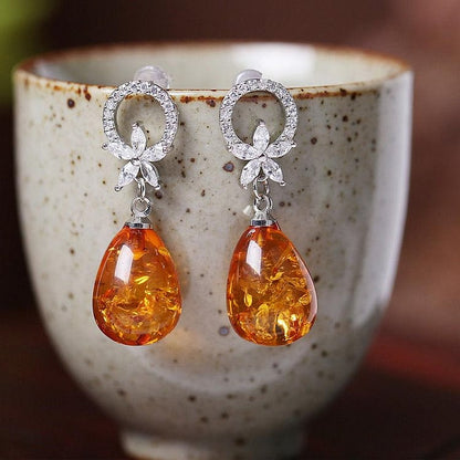 Amber Balance Earrings