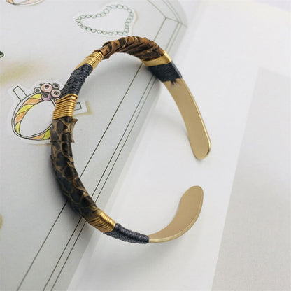 Metal Snakeskin Hand-woven Simple Fashion Temperament Bracelet