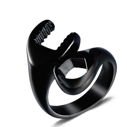 Stainless Steel Trend Wrench Shape Ring