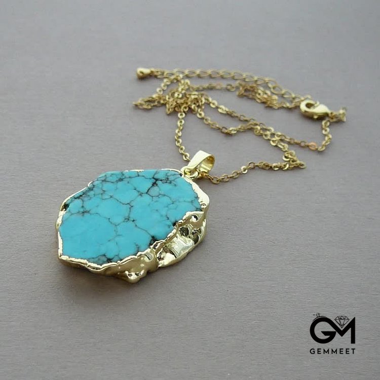 Delicate Irregular Turquoise Necklace