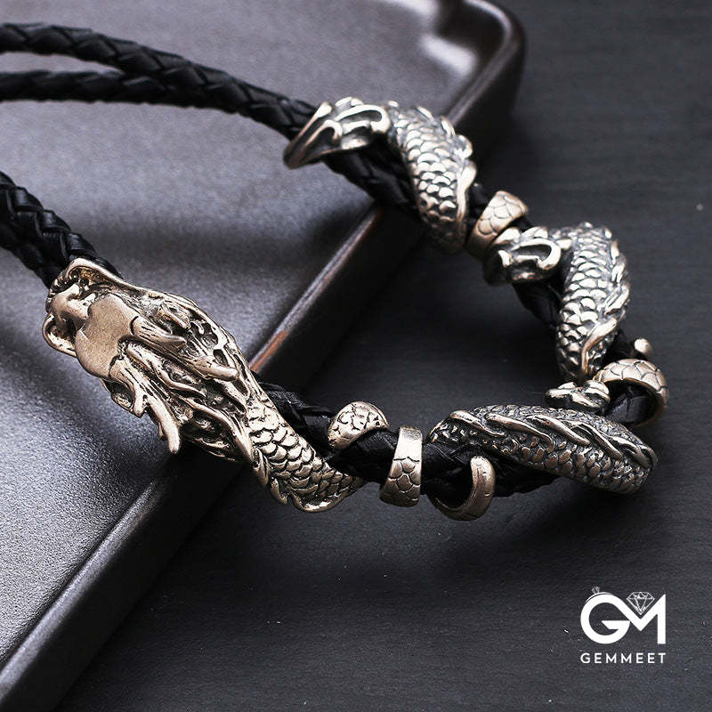 Men's Retro Punk Dragon Bracelet