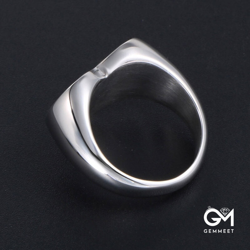 Heart-shaped Titanium Steel Ring