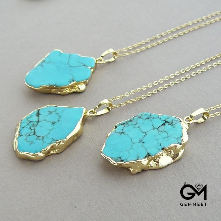 Delicate Irregular Turquoise Necklace