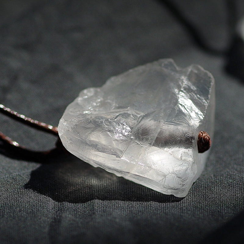 Clear Crystal Meditation Balance Gemstone Neclace