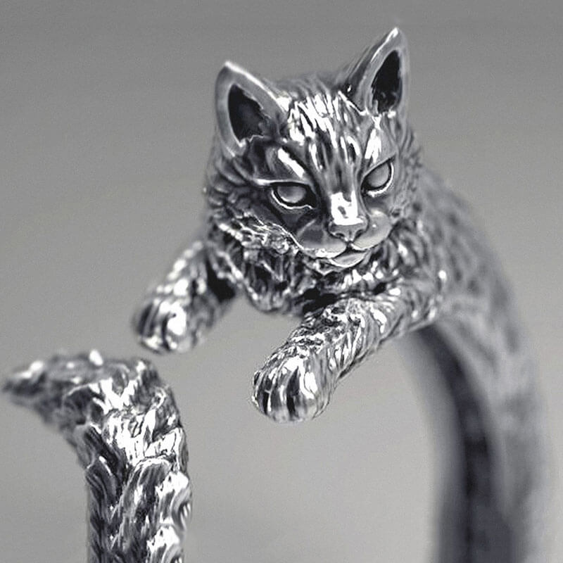 Cute Cat Shape Adjustable Ring