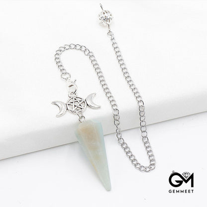 Meditation Healing Hexagon Crystal Pendulum