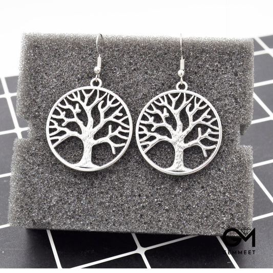 Wishing Tree Life Tree Hollow Earrings