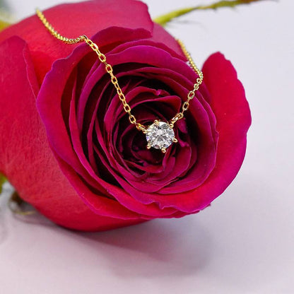 Dainty Shiny Zircon Elegant Necklace