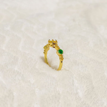 Versatile Simple Multi-Zircon Ring