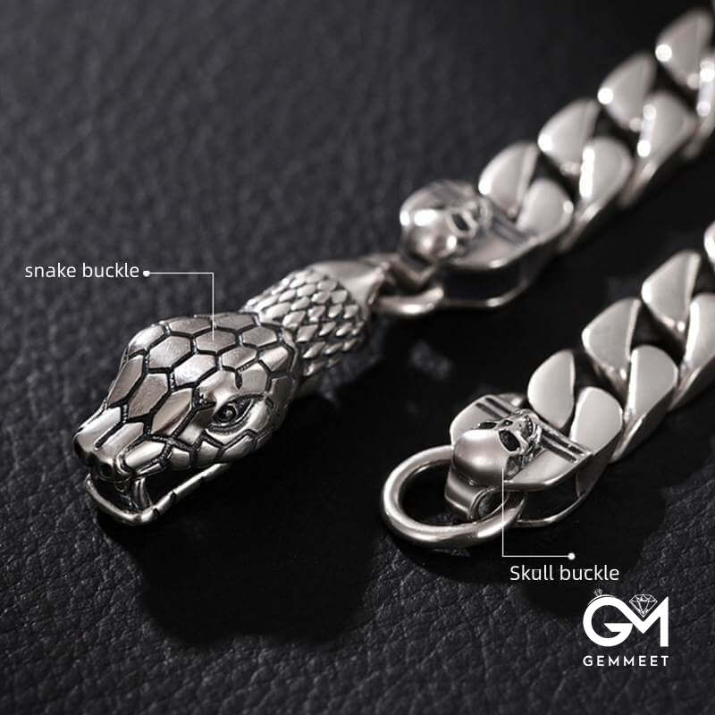 Simple Punk Hip-hop Snake  Bracelet