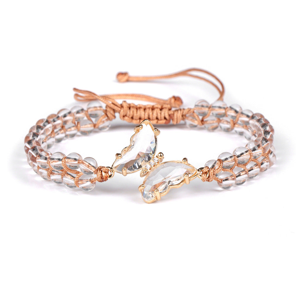 Butterfly Woven Crystal Bracelet