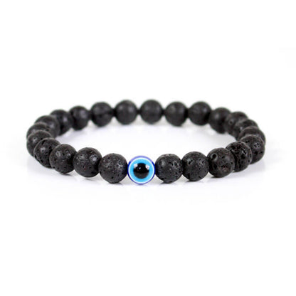 Black Bracelet Fashion Glasses Pupil Bead Bracelet