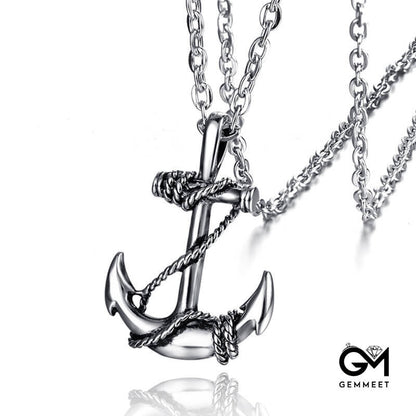 Titanium Steel Anchor Necklace