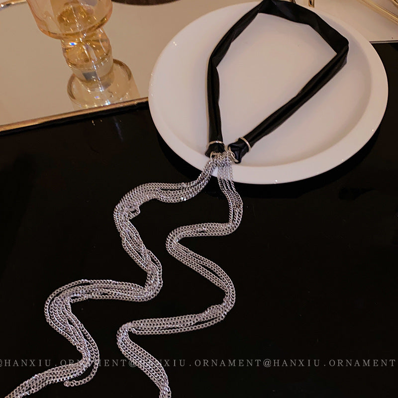 Leather Chain Temperament Long Necklace