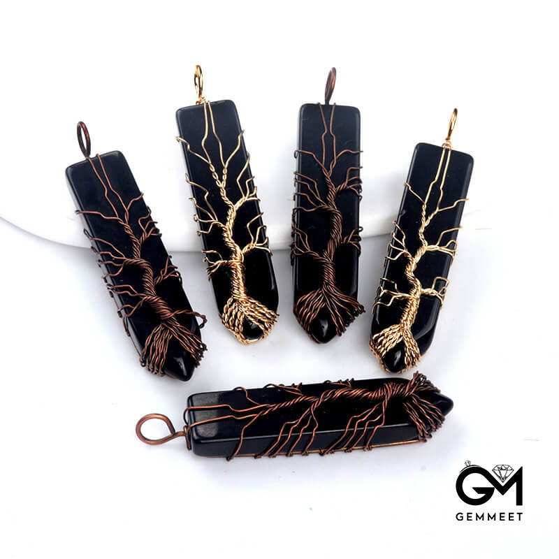 Sword Shaped Wound Tree of Life Pendant