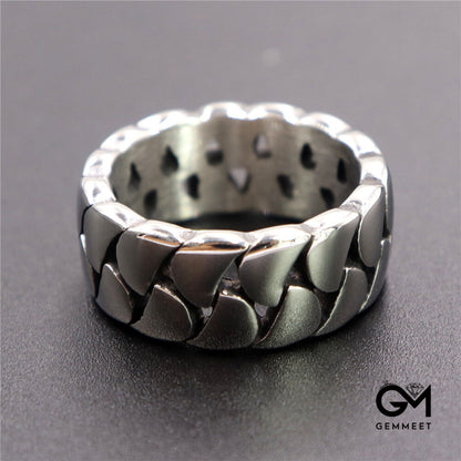 Stainless Steel Irregular Drop Shaped Ring