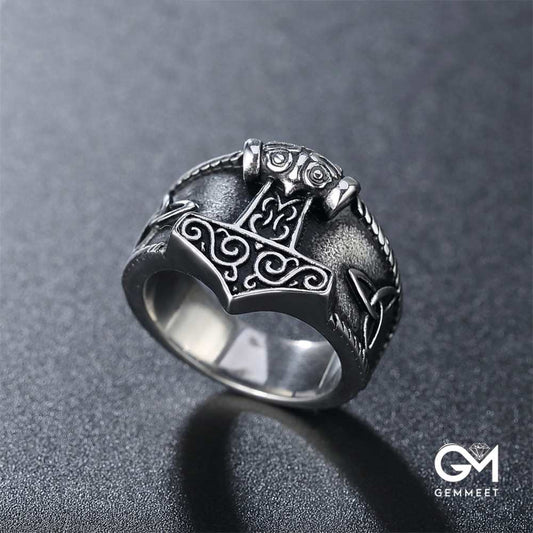 Thor Hammer Mjolnir Ring