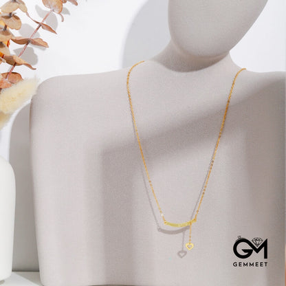 S925 Sterling Silver Gold-plated Smile Necklace