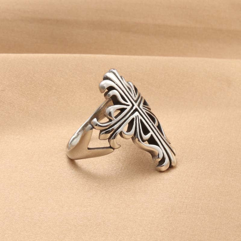 Punk Style Cross Retro Trendy Men's Ring