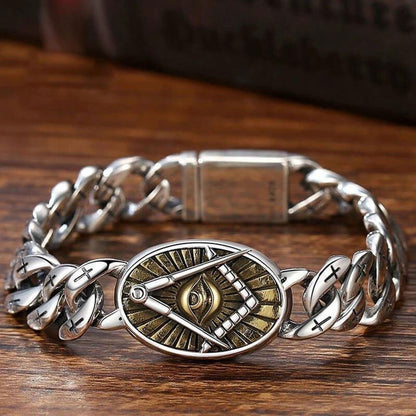 Providence Eye of Horus Cross Pattern Rope Bracelet