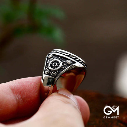 Pirate Skull Signet Ring