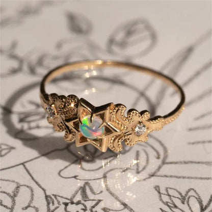 Women's Vintage North Star Opal Ring