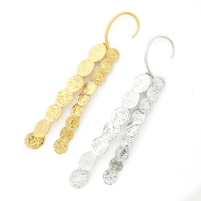 Simple Irregular Multi-layered Round Spliced Earrings