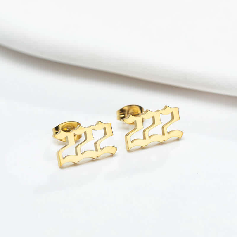 Angel Number Minimalist Earrings