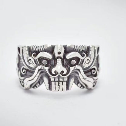 Vintage Men's Beast-Face Ring