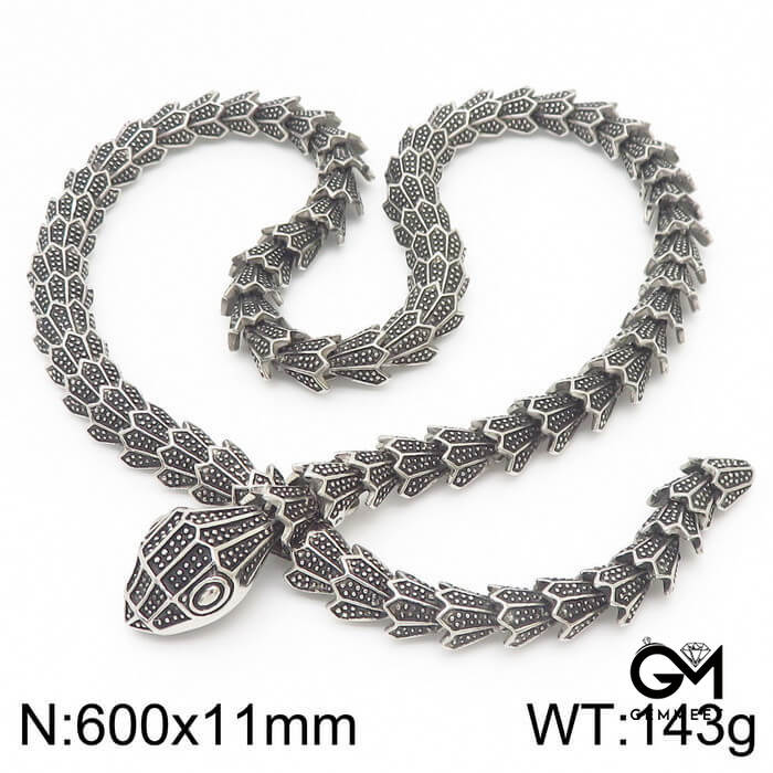 Spirit Snake Men's Titanium Steel Bracelet