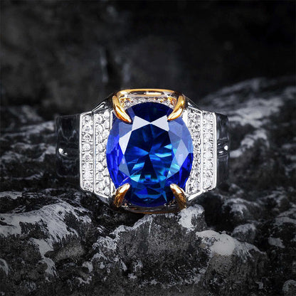 Sri Lankan Sapphire Men's Ring