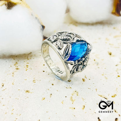 Simple and Elegant Sapphire Vintage Ring