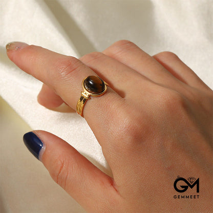 French Vintage Single Stone Ring