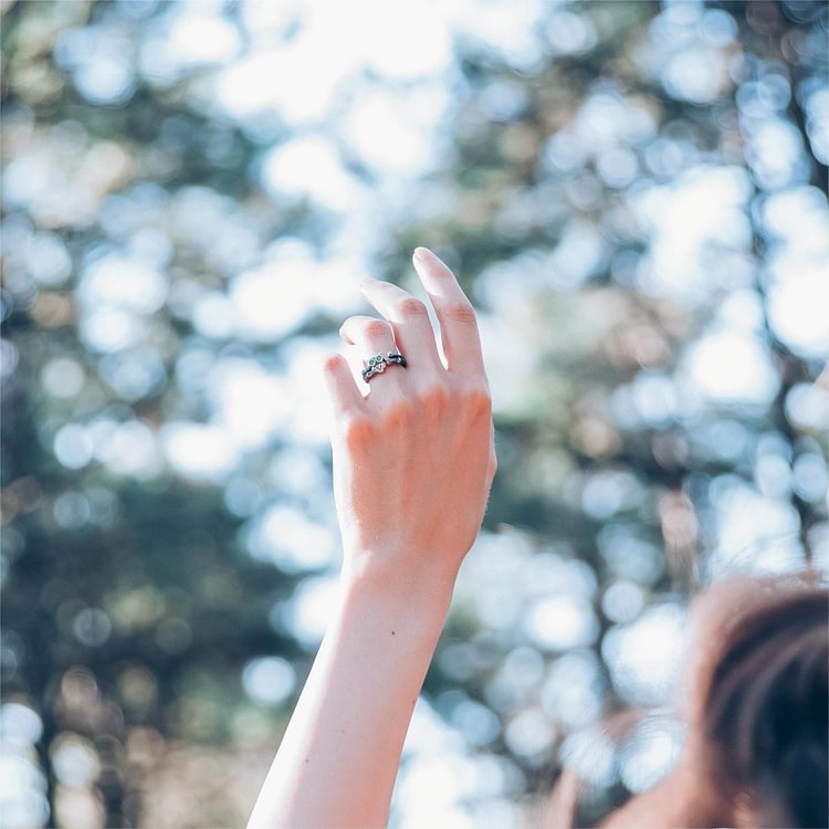 Emerald Owl On The Branch Engagement Ring