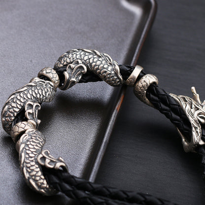 Men's Retro Punk Dragon Bracelet