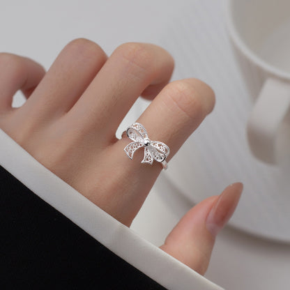 Fashion Hollow Bow Ring