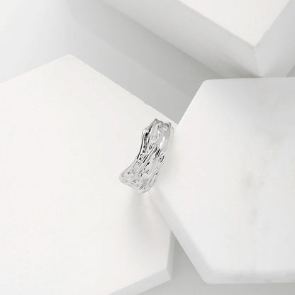 Irregular Texture High-end Retro Style Ring