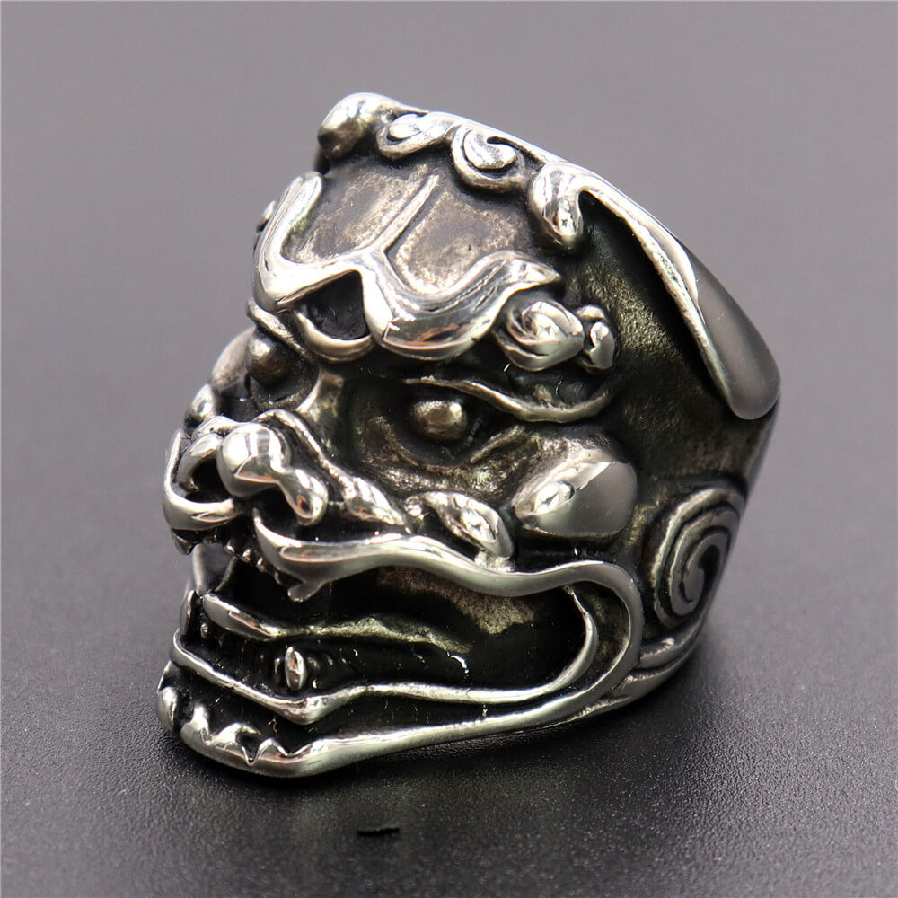 Stainless Steel Kirin Skull Ring