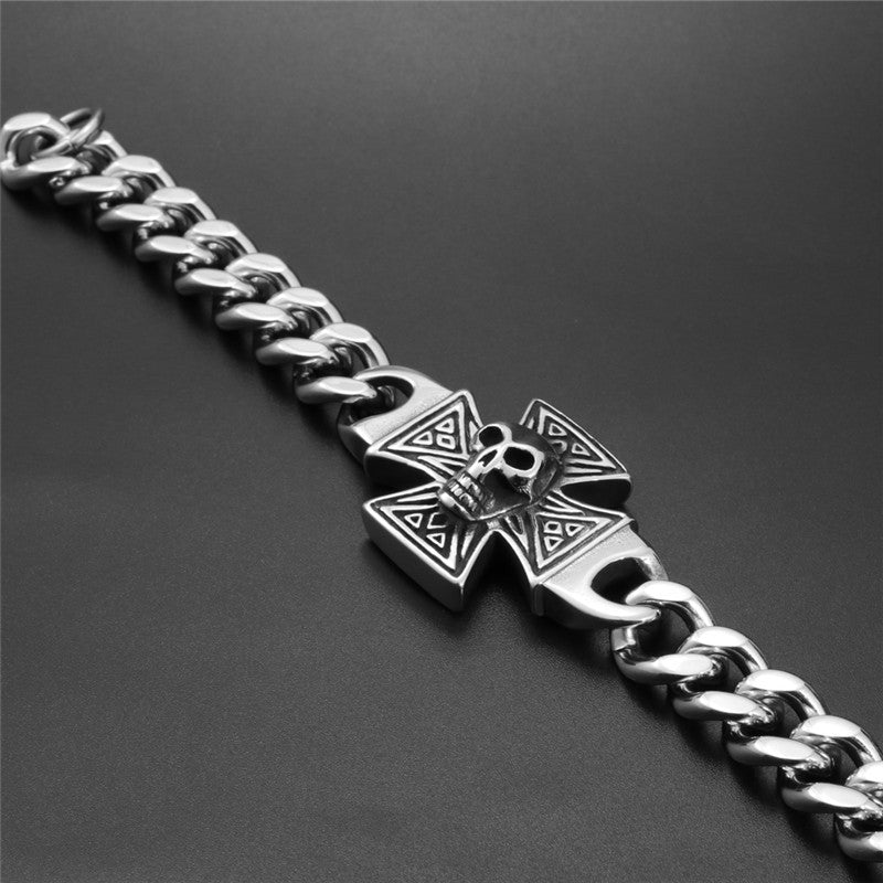 Cross Skull Punk Male Personality Bracelet