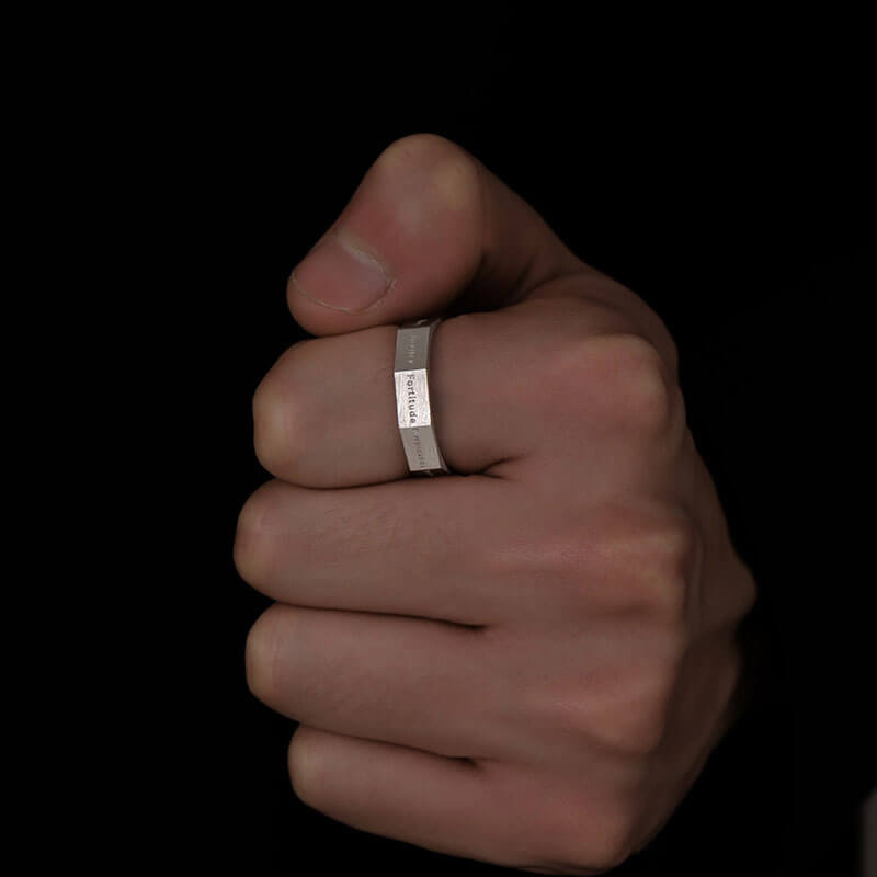 Character Octagon Band Ring