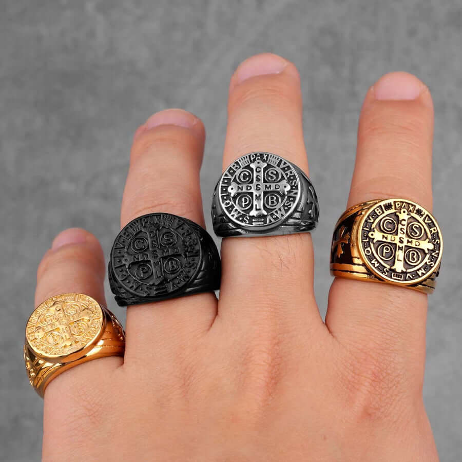 Men's CSPB Cross Stainless Steel Ring