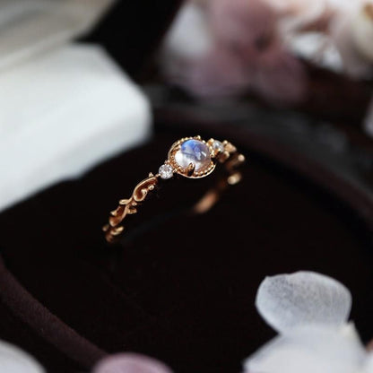 Moonlight Starlight Moonstone Ring